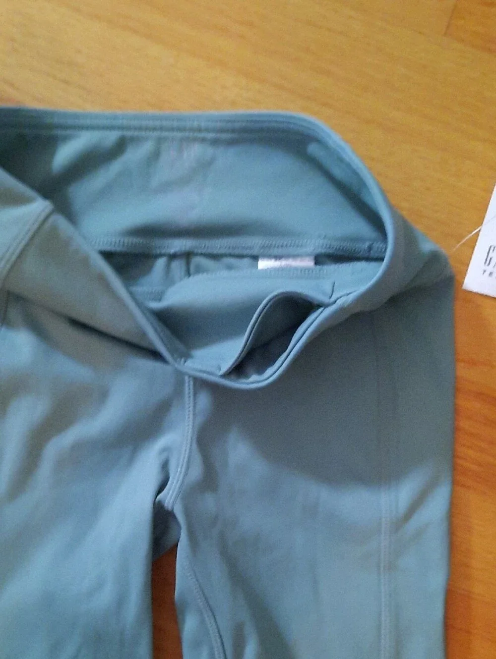 NWT Sz 10 GAP Teen Dusty Teal Green High-Rise Bike Shorts Large